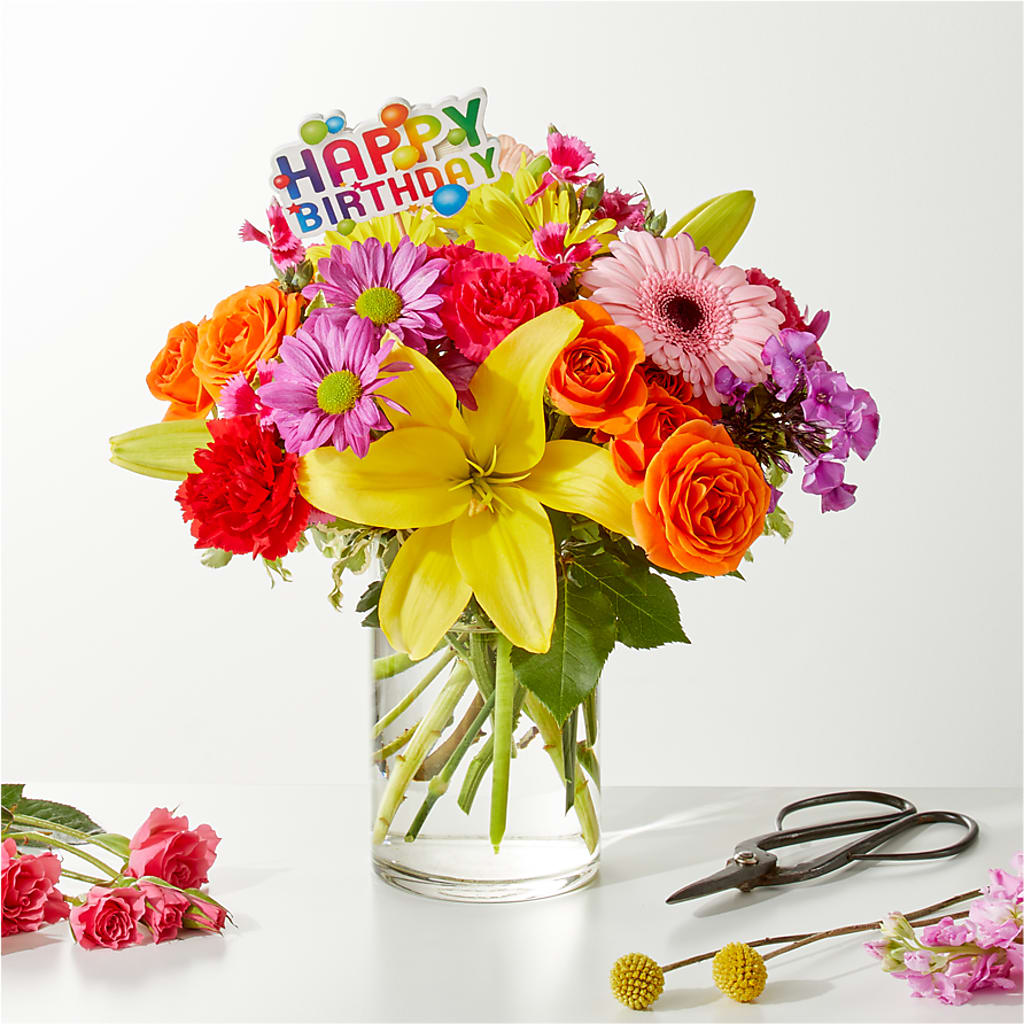 Cue the Confetti - A Florist Original – A BEAUTIFUL DAY FLORIST WINE & GOURMET, Port Saint Lucie FL