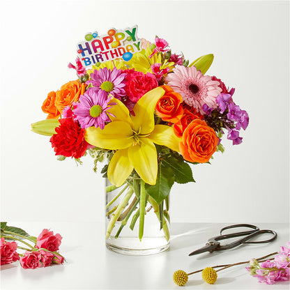 Cue the Confetti - A Florist Original – A BEAUTIFUL DAY FLORIST WINE & GOURMET, Port Saint Lucie FL