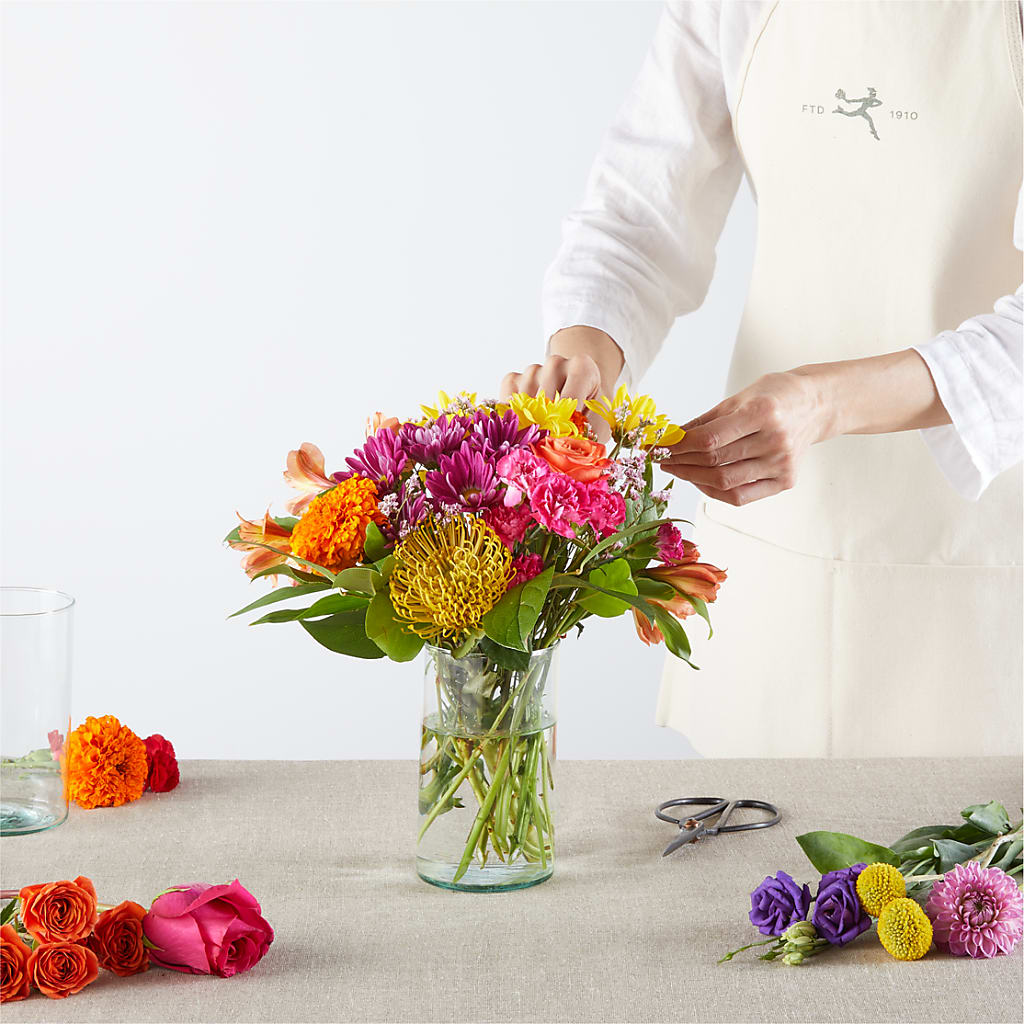 Feast of Color – A Florist Original – A BEAUTIFUL DAY FLORIST WINE & GOURMET, Port Saint Lucie FL