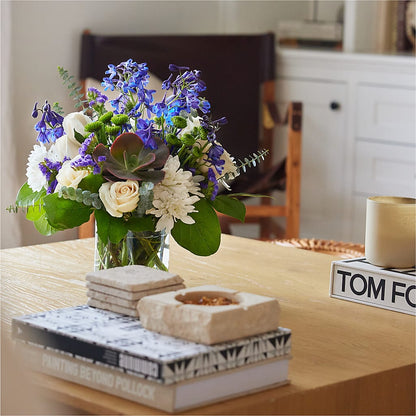 Cerulean Waves Bouquet – A BEAUTIFUL DAY FLORIST WINE & GOURMET, Port Saint Lucie FL