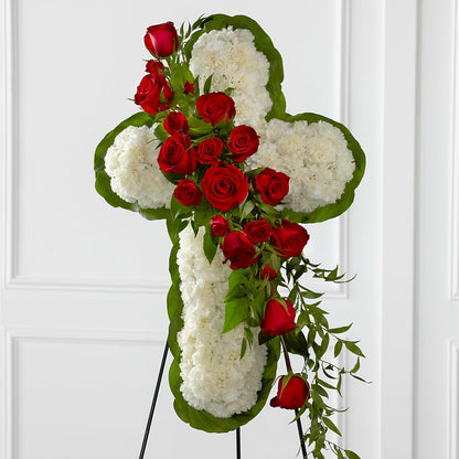 Floral Cross Easel – A BEAUTIFUL DAY FLORIST WINE & GOURMET, Port Saint Lucie FL