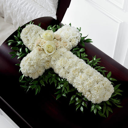 Peaceful Memories Casket Spray (Standard) – A BEAUTIFUL DAY FLORIST WINE & GOURMET, Port Saint Lucie FL