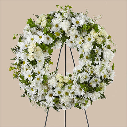 Faithful Wishes Wreath – A BEAUTIFUL DAY FLORIST WINE & GOURMET, Port Saint Lucie FL