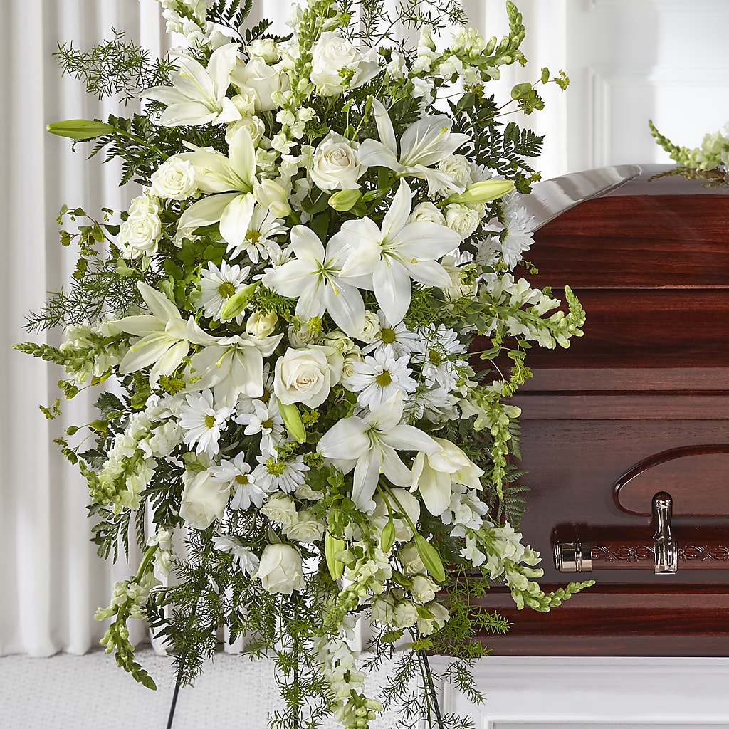 Loving Thoughts Standing Spray – A BEAUTIFUL DAY FLORIST WINE & GOURMET, Port Saint Lucie FL