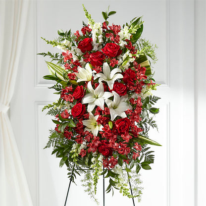 Everlasting Memory Standing Spray – A BEAUTIFUL DAY FLORIST WINE & GOURMET, Port Saint Lucie FL