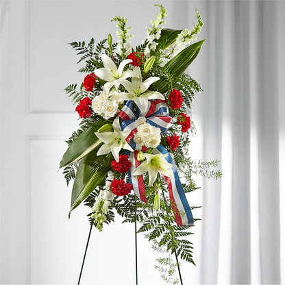 Stars of Life Standing Spray – A BEAUTIFUL DAY FLORIST WINE & GOURMET, Port Saint Lucie FL
