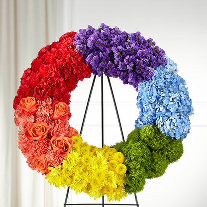 Circle of Love Wreath – A BEAUTIFUL DAY FLORIST WINE & GOURMET, Port Saint Lucie FL