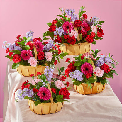 Pink Picnic Basket – A BEAUTIFUL DAY FLORIST WINE & GOURMET, Port Saint Lucie FL