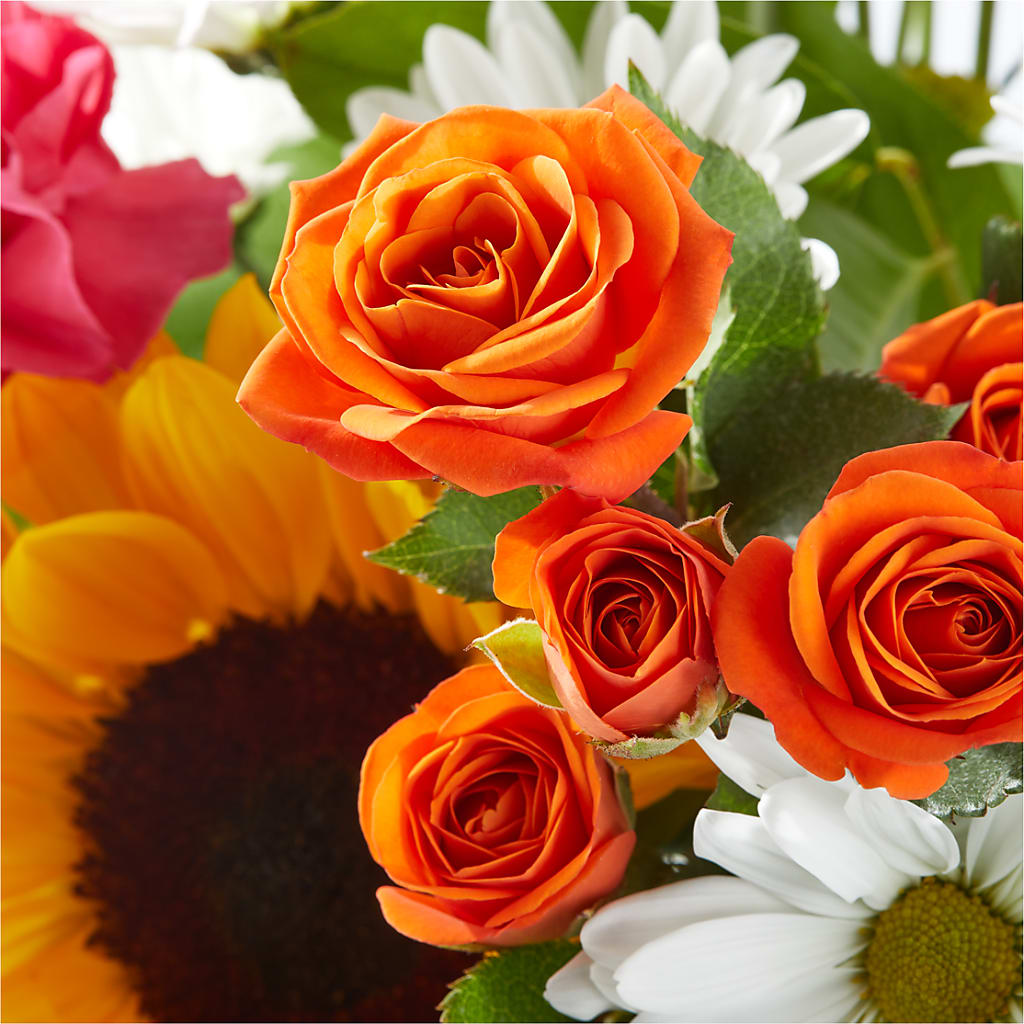 Sun-drenched Blooms Bouquet – A BEAUTIFUL DAY FLORIST WINE & GOURMET, Port Saint Lucie FL