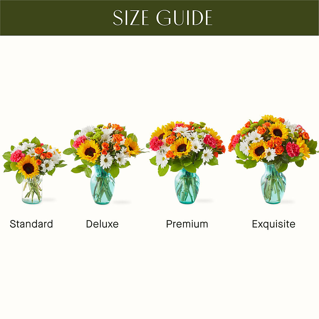 Sun-drenched Blooms Bouquet – A BEAUTIFUL DAY FLORIST WINE & GOURMET, Port Saint Lucie FL