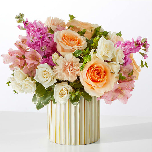 Paradise Bouquet with Ivory Vase – A BEAUTIFUL DAY FLORIST WINE & GOURMET, Port Saint Lucie FL