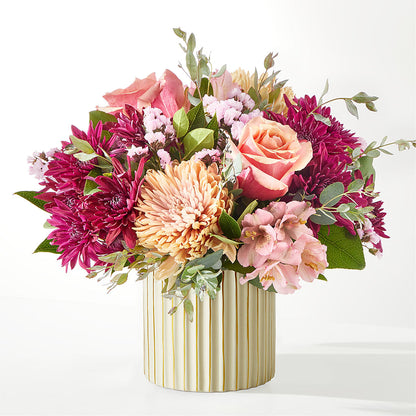 Berry Cobbler Bouquet with Ivory Vase – A BEAUTIFUL DAY FLORIST WINE & GOURMET, Port Saint Lucie FL