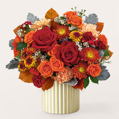 Merlot Bouquet with Ivory Vase – A BEAUTIFUL DAY FLORIST WINE & GOURMET, Port Saint Lucie FL