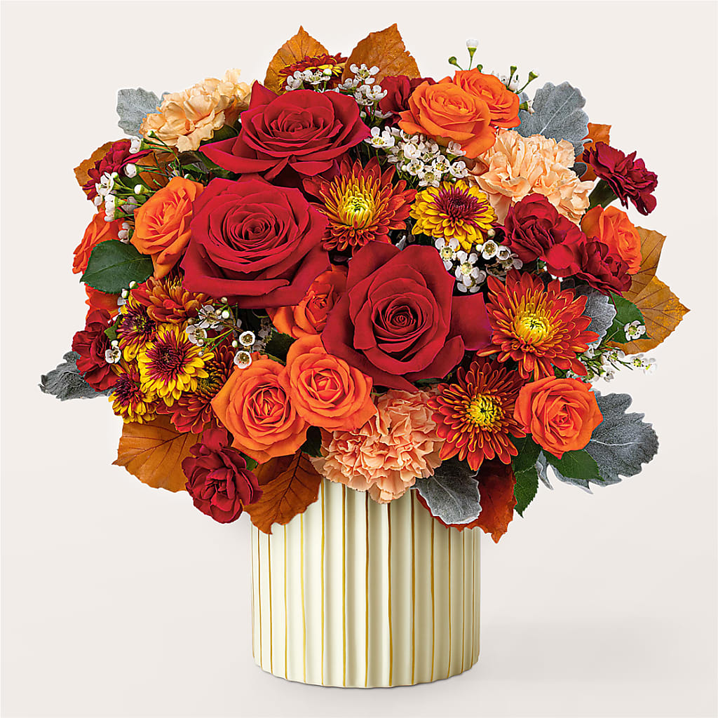 Merlot Bouquet with Ivory Vase – A BEAUTIFUL DAY FLORIST WINE & GOURMET, Port Saint Lucie FL