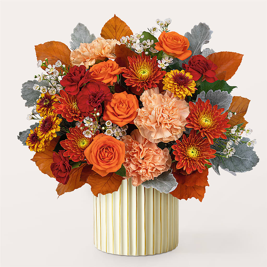 Merlot Bouquet with Ivory Vase – A BEAUTIFUL DAY FLORIST WINE & GOURMET, Port Saint Lucie FL