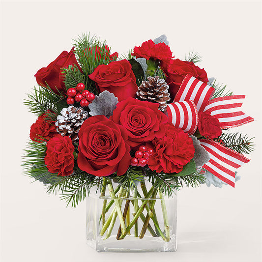 Baking Spirits Bright Bouquet – A BEAUTIFUL DAY FLORIST WINE & GOURMET, Port Saint Lucie FL