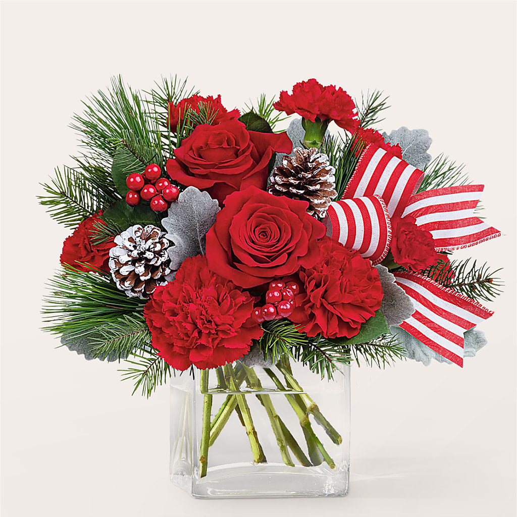 Baking Spirits Bright Bouquet – A BEAUTIFUL DAY FLORIST WINE & GOURMET, Port Saint Lucie FL