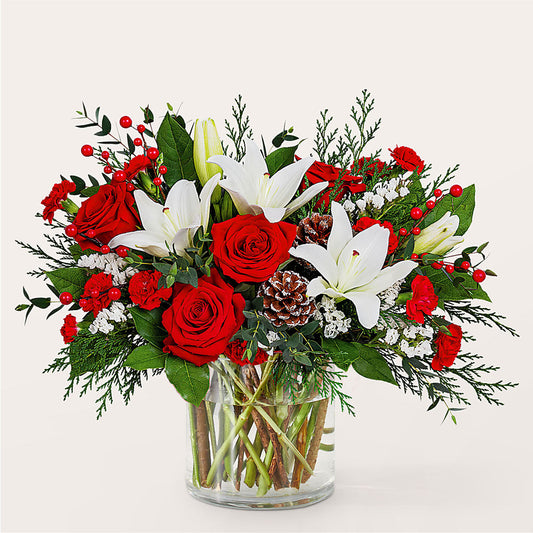 Best in Snow Bouquet – A BEAUTIFUL DAY FLORIST WINE & GOURMET, Port Saint Lucie FL