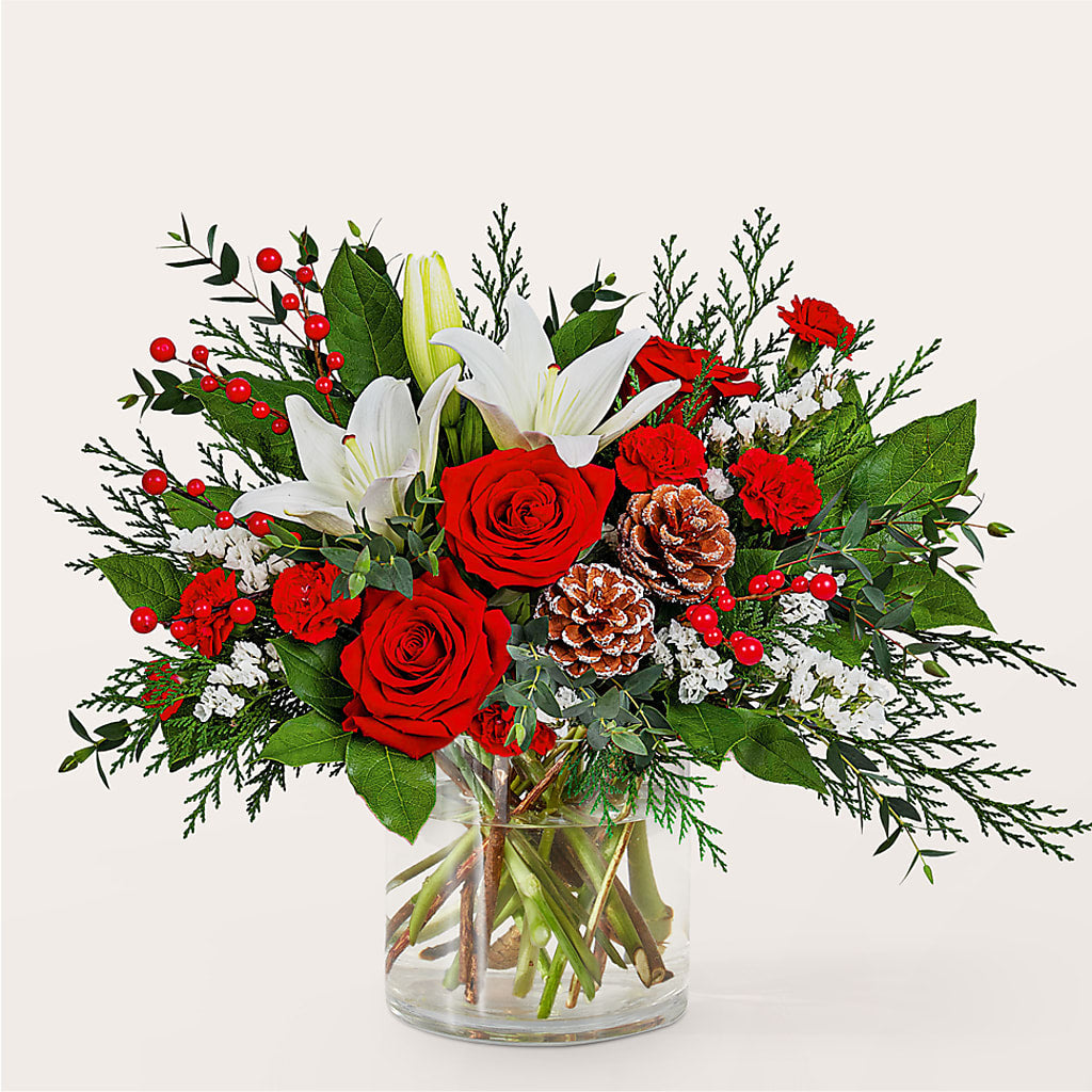 Best in Snow Bouquet – A BEAUTIFUL DAY FLORIST WINE & GOURMET, Port Saint Lucie FL
