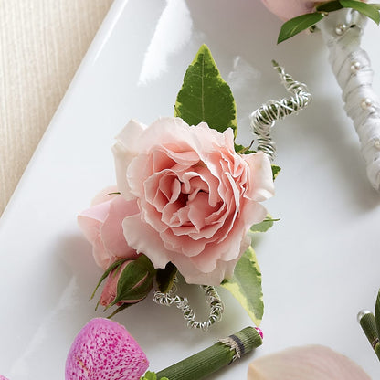 Pink Spray Rose Boutonniere – A BEAUTIFUL DAY FLORIST WINE & GOURMET, Port Saint Lucie FL