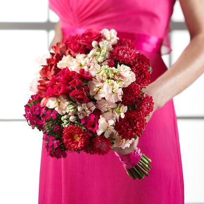 Pink Effervescence Bouquet – A BEAUTIFUL DAY FLORIST WINE & GOURMET, Port Saint Lucie FL